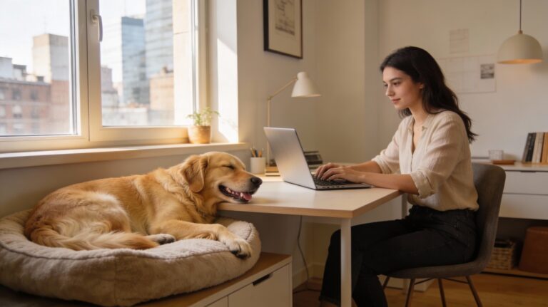 Home Office z Psem – Jak Pracować w Skupieniu bez Frustracji Pupila